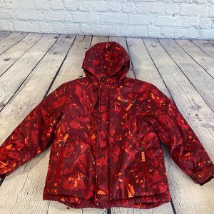 C9 by Champion Boys Puffer Hooded Jacket Red Camo